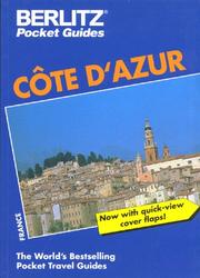 Cover of: Berlitz Cote d'Azur Pocket Guide (Berlitz Pocket Guides)