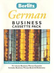 Cover of: Berlitz German Business Cassette Pack