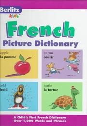 Cover of: French picture dictionary | 