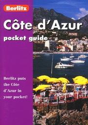 Cover of: Berlitz Cote D'Azur (Berlitz Pocket Guides)