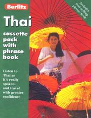 Cover of: Thai Cassette Pack with Phrase Book | Berlitz Editorial Staff