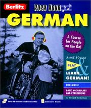 Cover of: Berlitz Rush Hour German (Berlitz Rush Hour All-Audio)