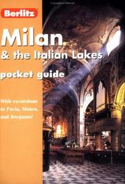 Cover of: Berlitz Milan & the Italian Lakes Pocket Guide (Berlitz Pocket Guides) by Berlitz Guides