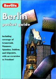 Cover of: Berlin (Berlitz Pocket Guides) by Brigitte Lee, Jack Messenger, Jack Altman