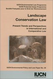 Cover of: Landscape conservation law by 