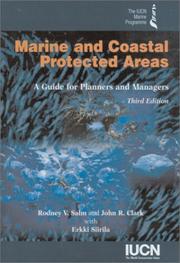Cover of: Marine and coastal protected areas: a guide for planners and managers