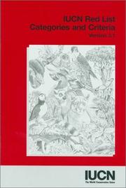 Cover of: IUCN red list categories and criteria