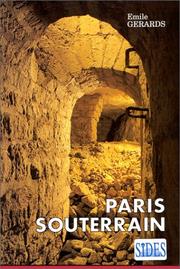 Cover of: Paris souterrain by Emile Gérards
