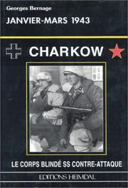 Cover of: CHARKOW , JANVIER-MARS 1943: Le Corps Blinde'  SS Contre-Attaque
