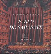 Cover of: Pablo de Sarasate (1844-1908) by Alexandre de La Cerda