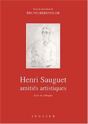 Cover of: Sauguet, amitiés artistiques