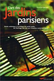 Cover of: L'art des jardins parisiens