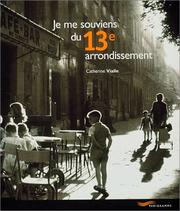 Cover of: Je me souviens du 13e arrondissement by Catherine Vialle