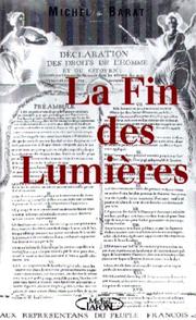 Cover of: La fin des Lumières