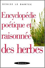 Cover of: Encyclopédie poétique et raisonnée des herbes