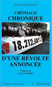 Cover of: Chômage: chronique d'une révolte annoncée : suivie des Lettres du Huron