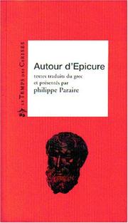 Cover of: Autour d'Epicure