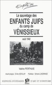 Cover of: Le sauvetage des enfants juifs de Vénissieux by Valérie Perthuis