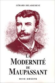 Cover of: La modernité de Maupassant