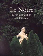 Cover of: Le Notre: L'art du jardin a la francaise
