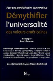 Cover of: Démythifier l'universalité des valeurs américaines