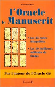 Cover of: L'Oracle le manuscrit