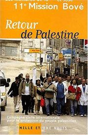 Cover of: Retour de Palestine: Campagne civile pour la protection du peuple palestinien