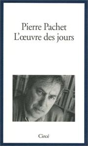 Cover of: L' œuvre des jours