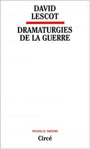 Cover of: Dramaturgies de la guerre