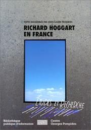 Cover of: Richard Hoggart en France