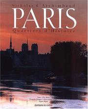 Cover of: Paris: quartiers d'histoire