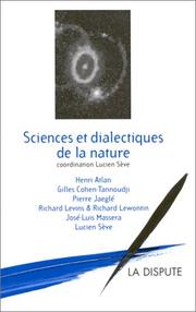 Cover of: Sciences et dialectiques de la nature