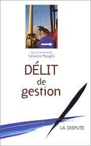 Cover of: Délit de gestion