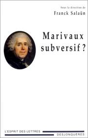Cover of: Marivaux subversif ?