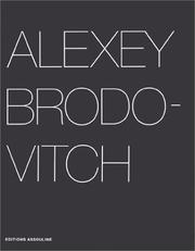Cover of: Alexey Brodovitch by Alexey Brodovitch