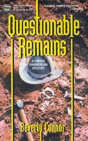 Cover of: Questionable Remains by Beverly Connor