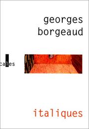 Italiques by Georges Borgeaud