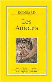 Cover of: Les amours by Pierre de Ronsard