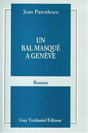 Cover of: Un bal masqué à Genève