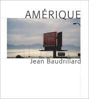 Cover of: Amérique by Jean Baudrillard, Jean Baudrillard