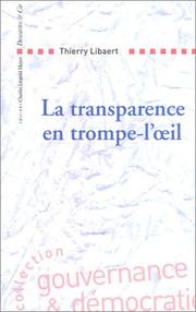 Cover of: La transparence en trompe-l'oeil by Thierry Libaert
