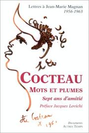 Mots et plumes by Jean Cocteau