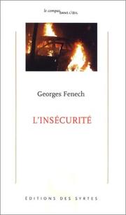 Cover of: L' insécurité by Georges Fenech