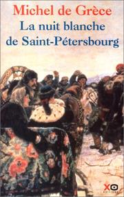 Cover of: La nuit blanche de Saint-Petersbourg