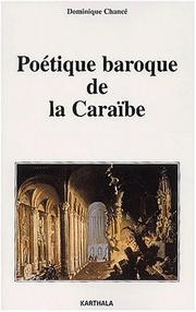 Poétique baroque de la Caraïbe by Dominique Chancé