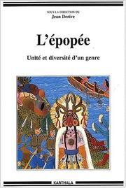 Cover of: L' épopée: unité et diversité d'un genre