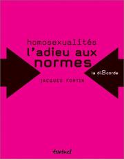 Cover of: Homosexualités: l'adieu aux normes