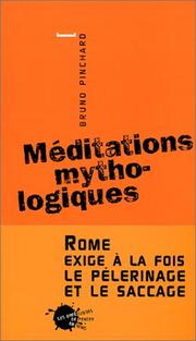 Cover of: Méditations mythologiques
