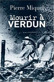 Cover of: Mourir à Verdun
