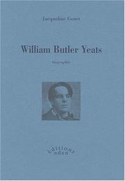 Cover of: William Butler Yeats: biographie
